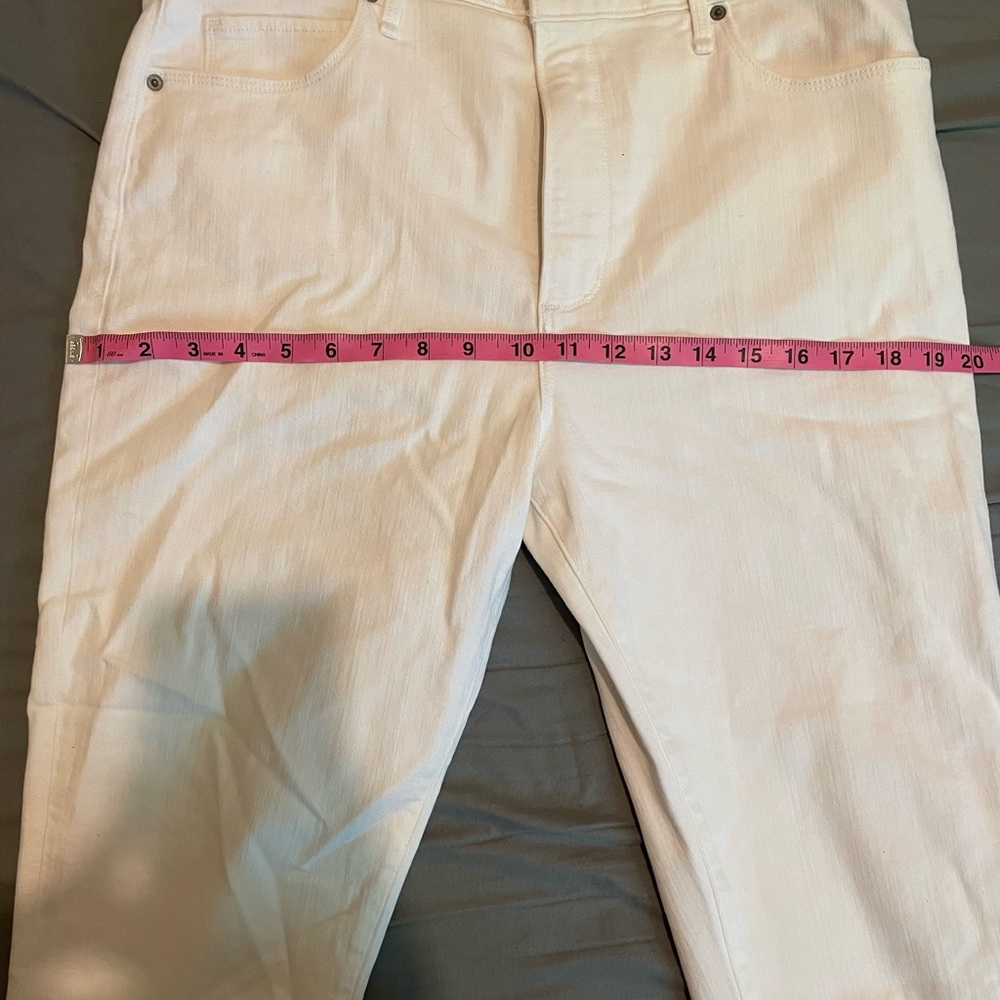 Abercrombie & Fitch skinny white jeans/ 32 SHORT - Picture 6 of 9